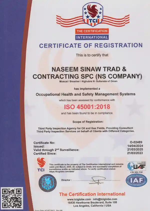 NS Group (ISO 45001_Certified)